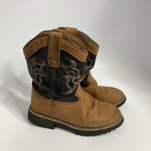 Itasca leather‎ boots buckaroo black size 12